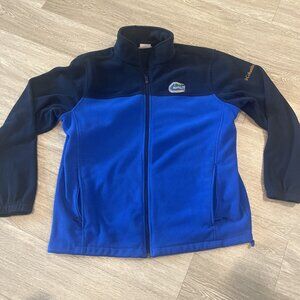 Florida Gators COLUMBIA Mens XL Full Zip Fleece Jacket Blue